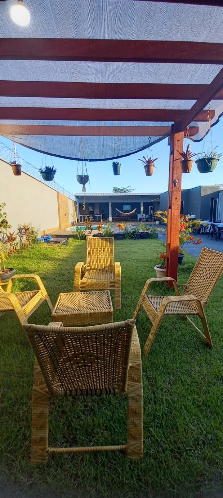 Jardim com lounge do Espaço Liz Eventos